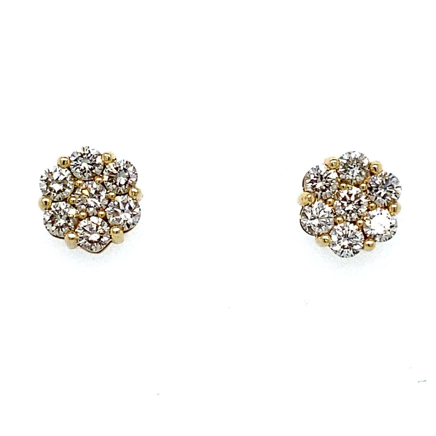 Diamond earring 14KT 1.90 CTTW
