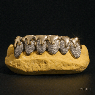 3D Drips with rhodium punch (Sold as a Set)