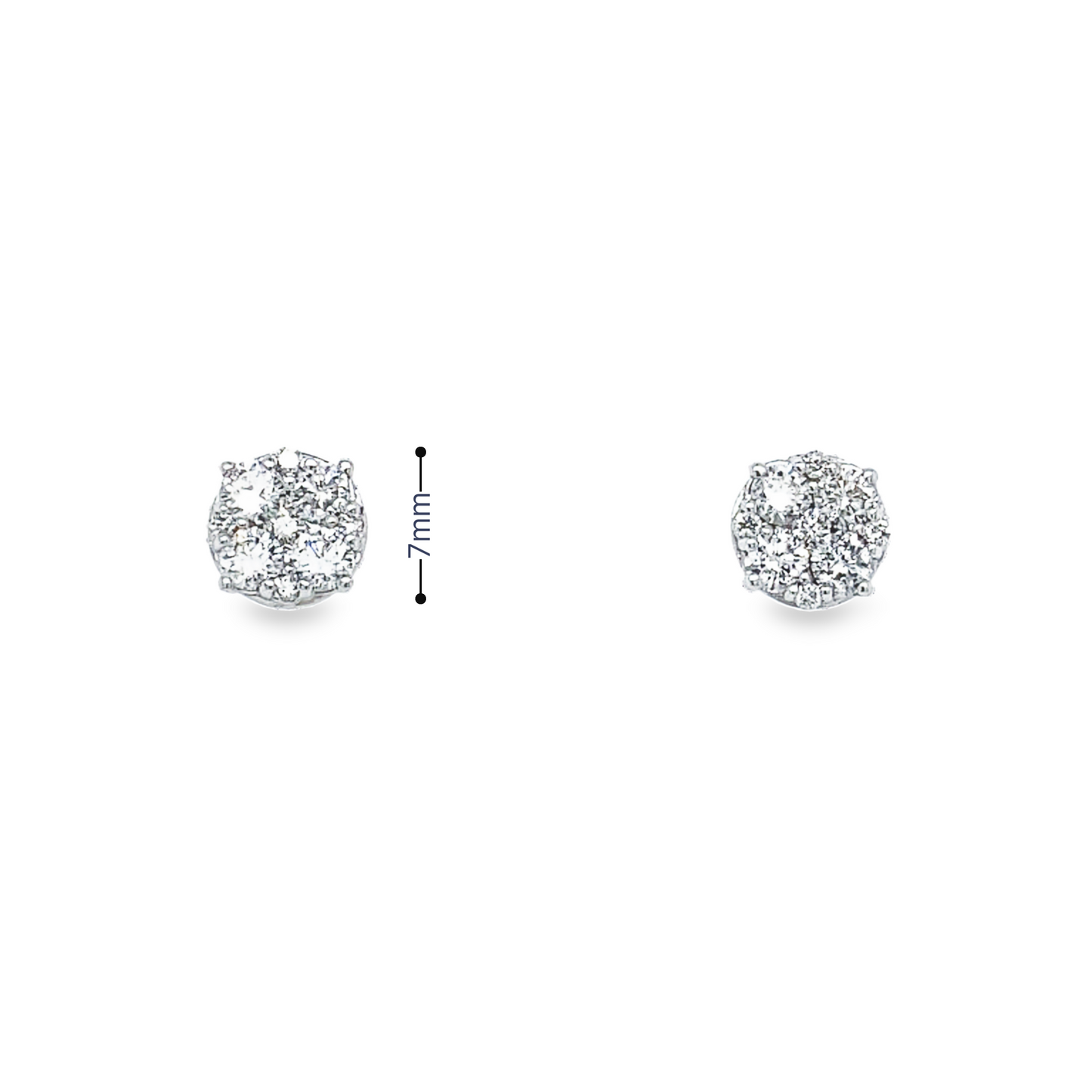 White Gold Diamond Earring (14KT)