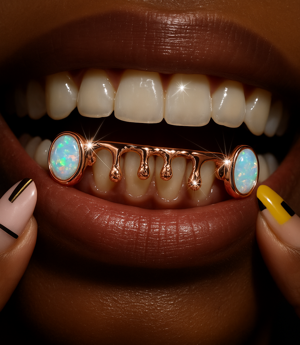 Opal Drip Grillz 6 TEETH PIECE (SET)