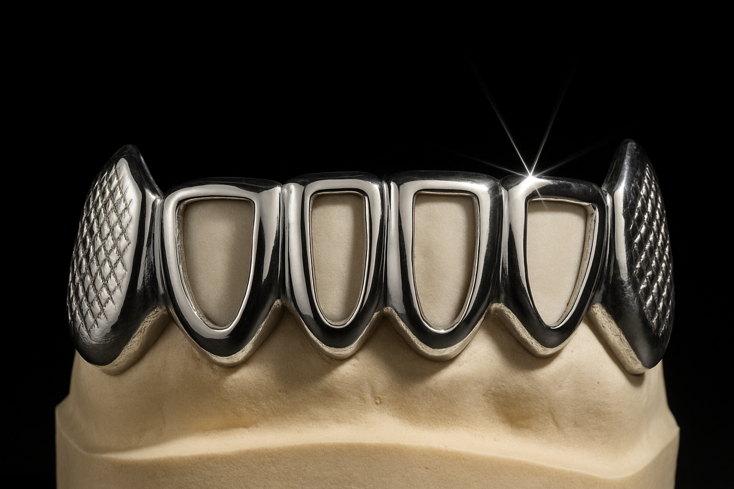 Bottom Open Faces with Fangs (Sold as a Set)