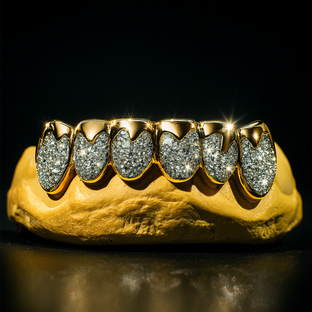 Diamond Drip 6-Piece Gold Grillz