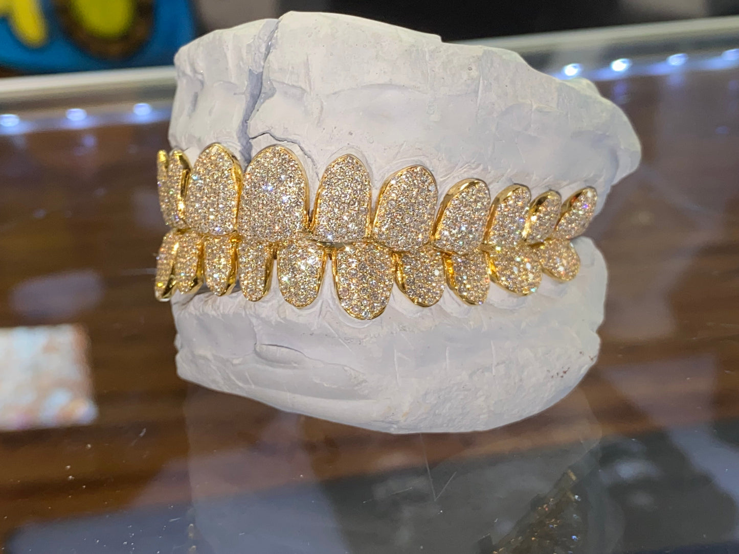 VVS Diamond Flush- HoneyComb Setting (Sold Per Tooth)
