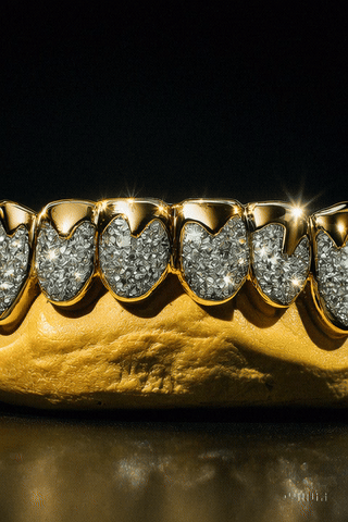 Diamond Drip 6-Piece Gold Grillz