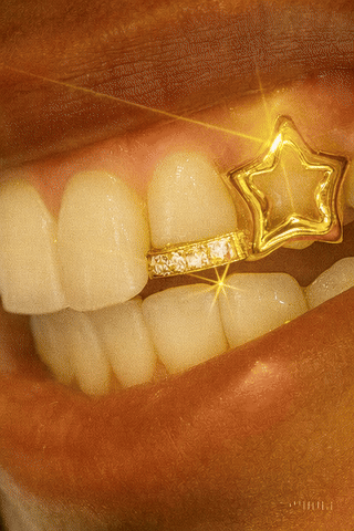 Gold Star Open-Face Grill with Diamond Bar