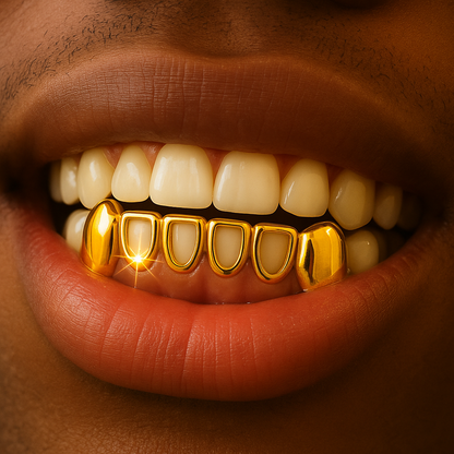 Bottom 6 teeth 4 middle open face