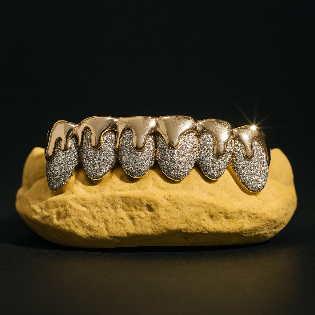 3D Drips with rhodium punch (Sold as a Set)