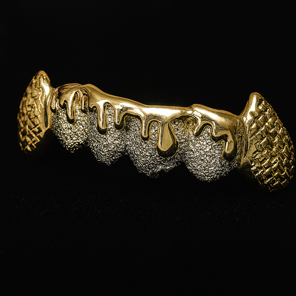 3D Drips W/ Diamond Cut Fangs (Sold as a Set)