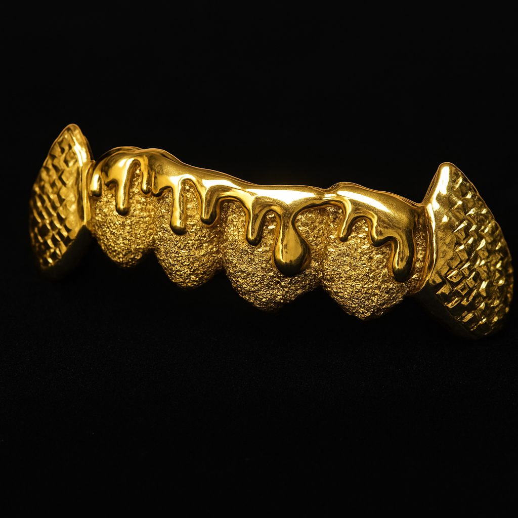 3D Drips W/ Diamond Cut Fangs (Sold as a Set)