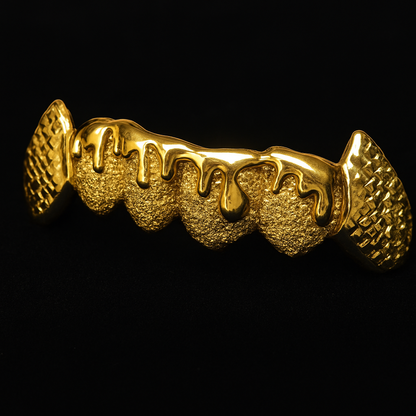 3D Drips W/ Diamond Cut Fangs (Sold as a Set)