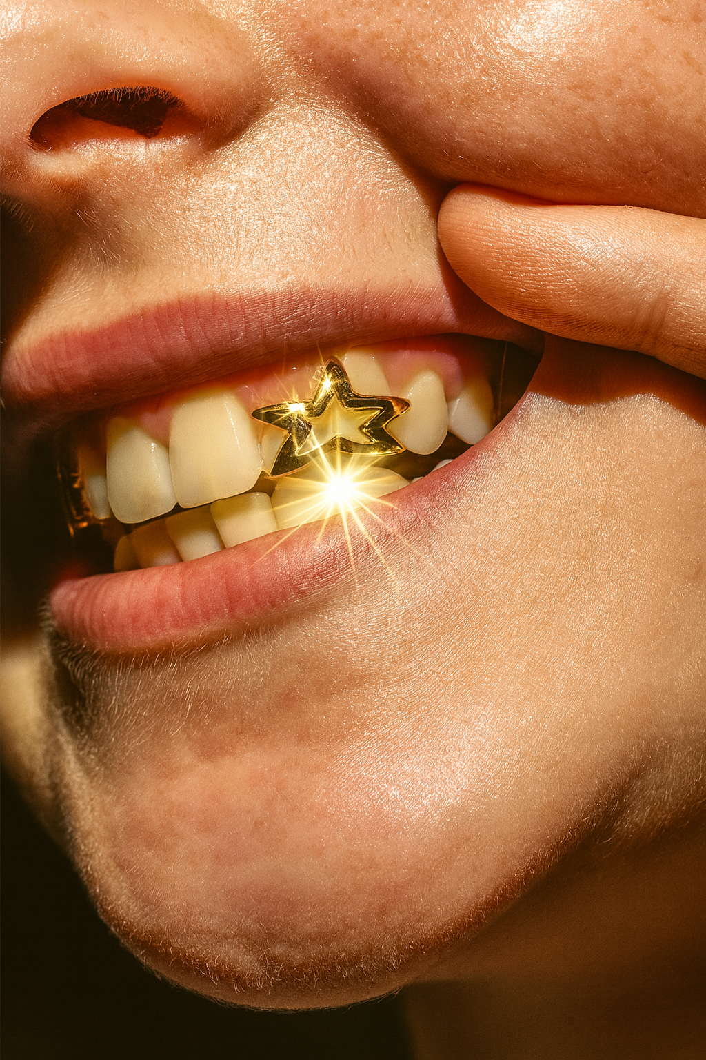 Star Open-Face Gold Grillz
