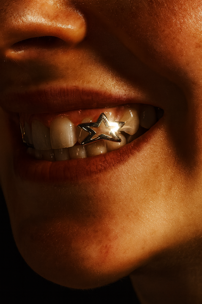 Star Open-Face Gold Grillz