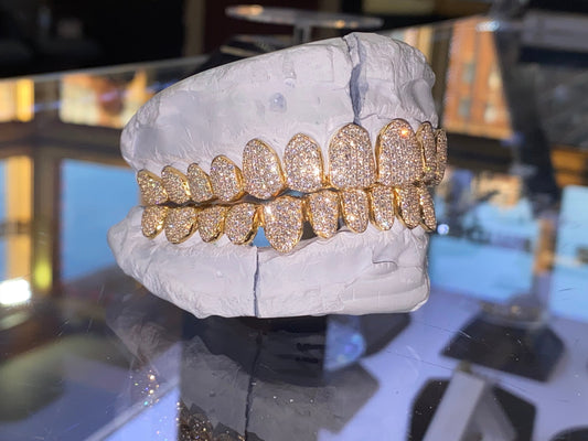 VVS Diamond Flush- HoneyComb Setting (Sold Per Tooth)