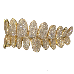 VVS Diamond Flush- HoneyComb Setting (Sold Per Tooth)